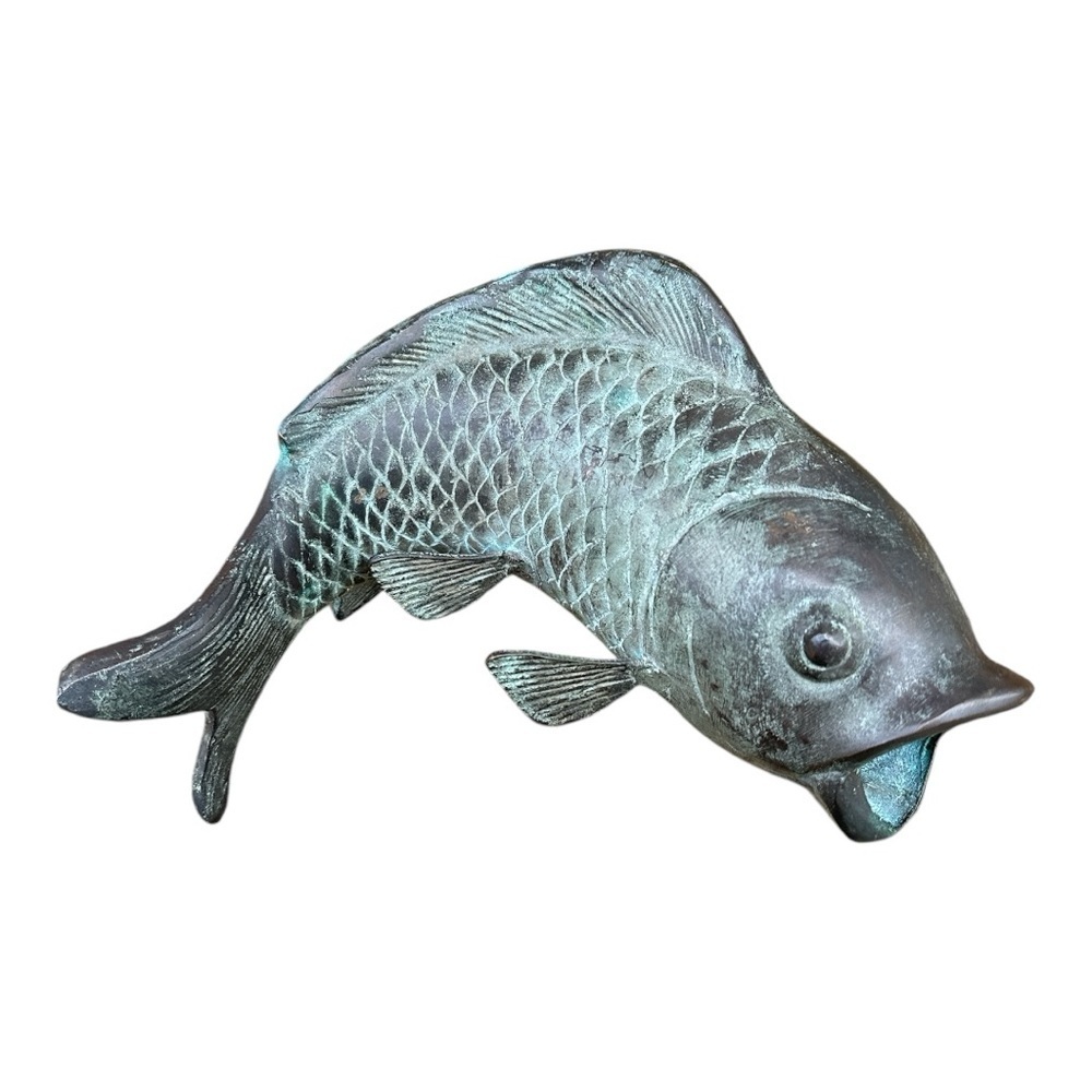 Vintage Decorative metal koi Fish Sculpture - Picture 6 of 10